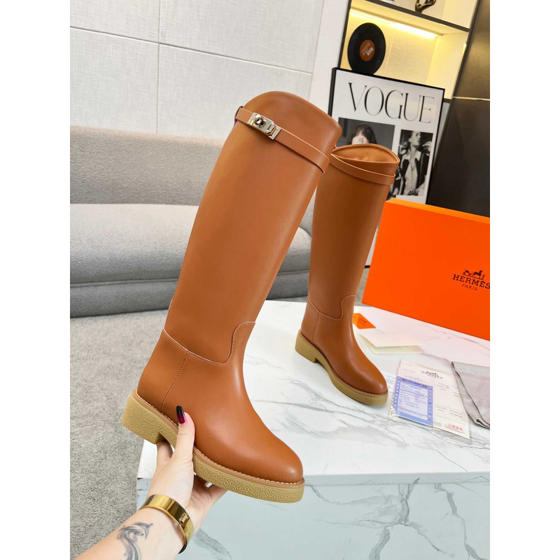 H**mes faustine boot brown