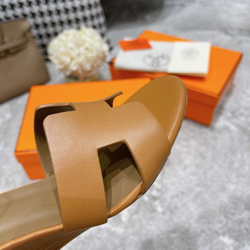 H**mes legend sandals brown