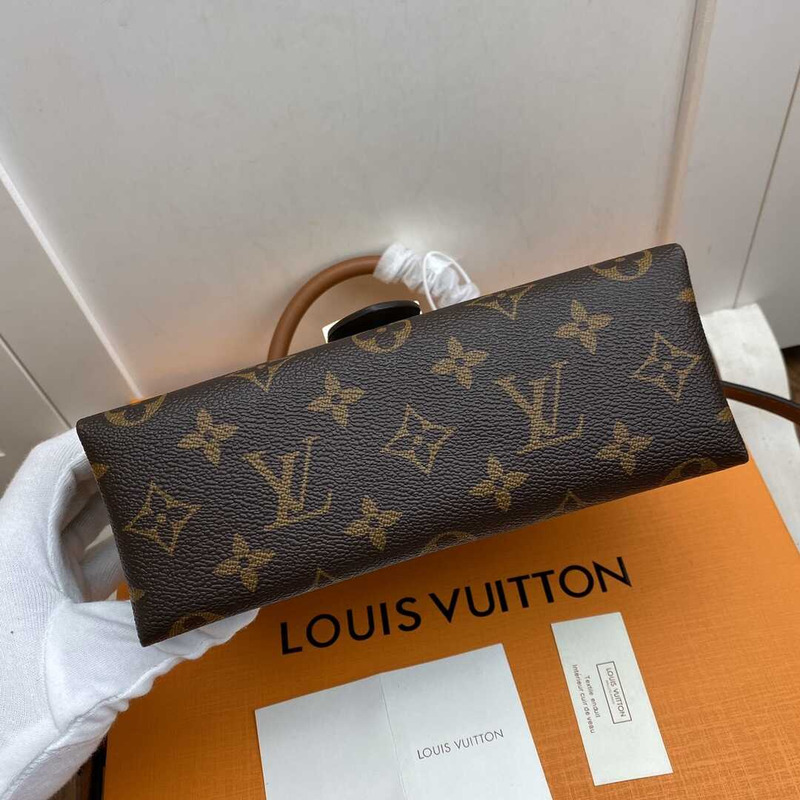 l**is V*t*n locky bb monogram and smooth cowhide brown