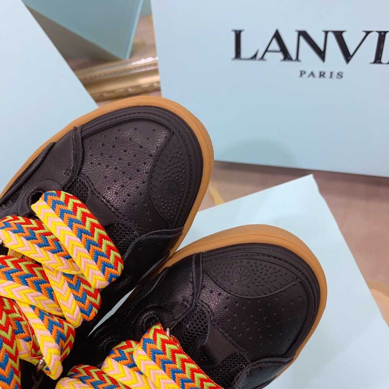 Lanvin Pre-owned Leather Curb Black And Yellow