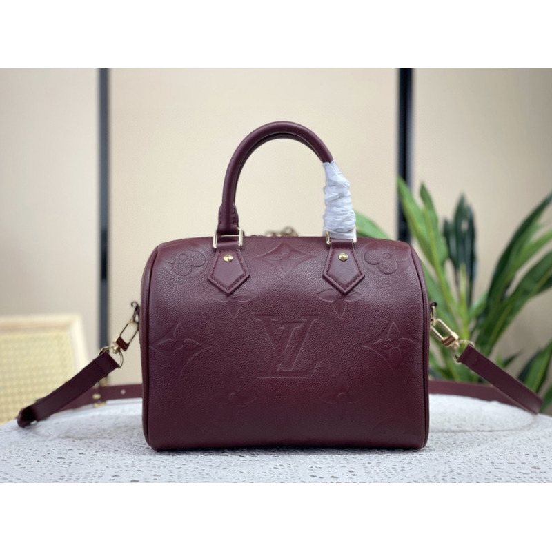 l**is V*t*n speedy bandoulière 25 handbag wine red