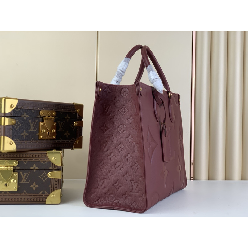 l**is V*t*n onthego mm tote wine red