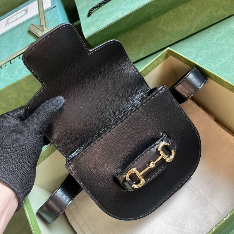 G*u*i horsebit 1955 belt bag black