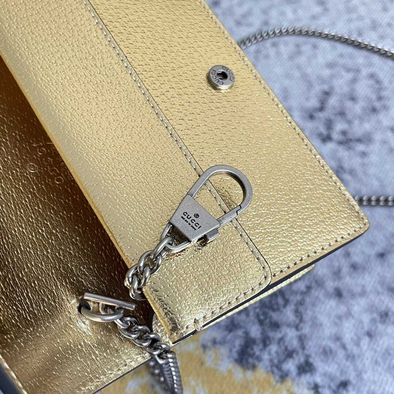 g*u*i dionysus gg S*per mini bag gold