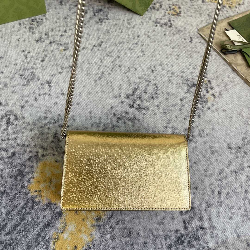 g*u*i dionysus gg S*per mini bag gold