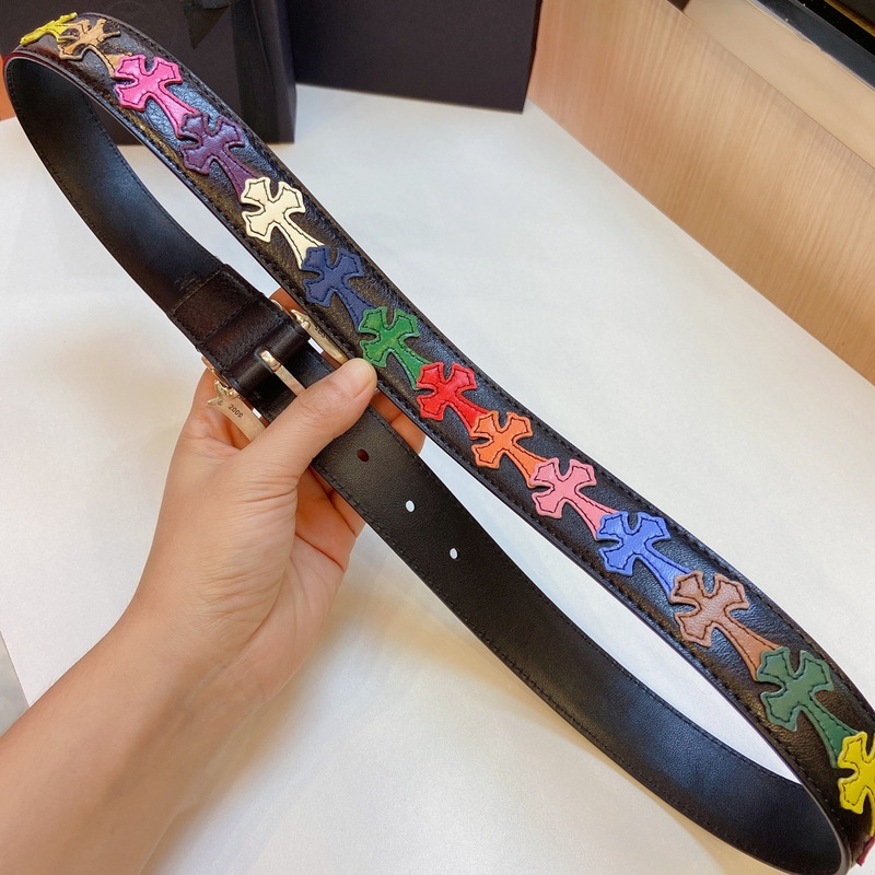 Ch*0me heart  platinum thousand-eyed belt multicolor