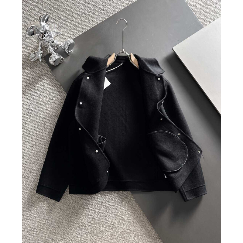 Pra*a button-up jacket black