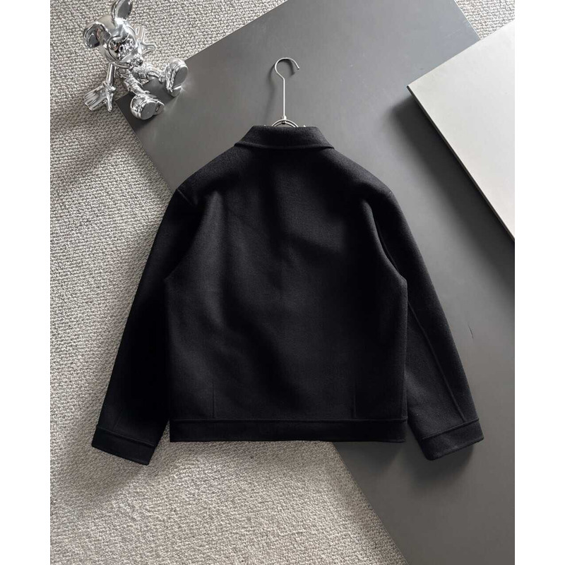 Pra*a button-up jacket black