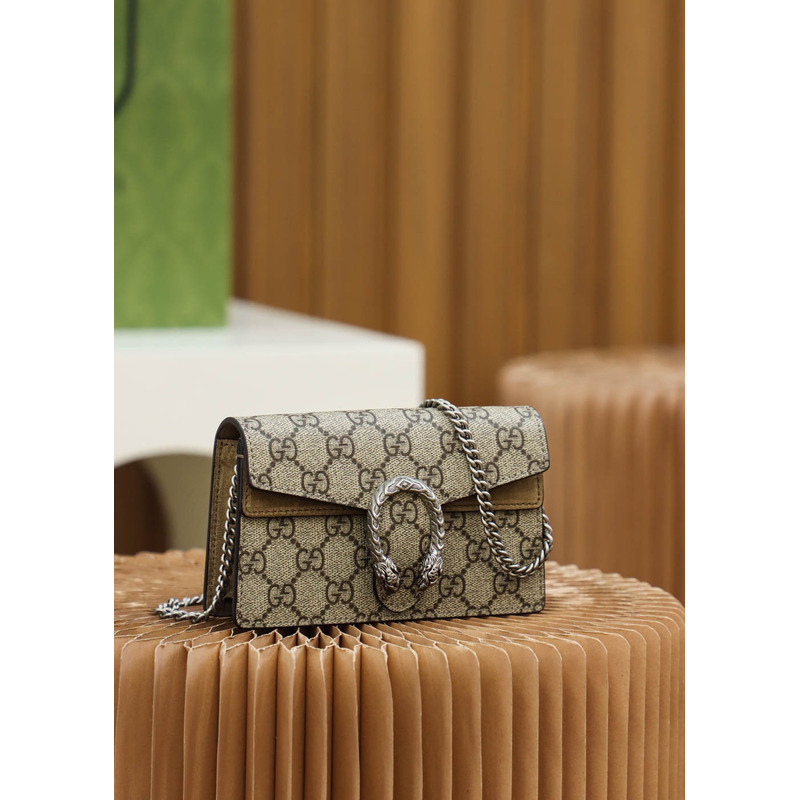 g*u*i dionysus gg S*per minin bag taupe