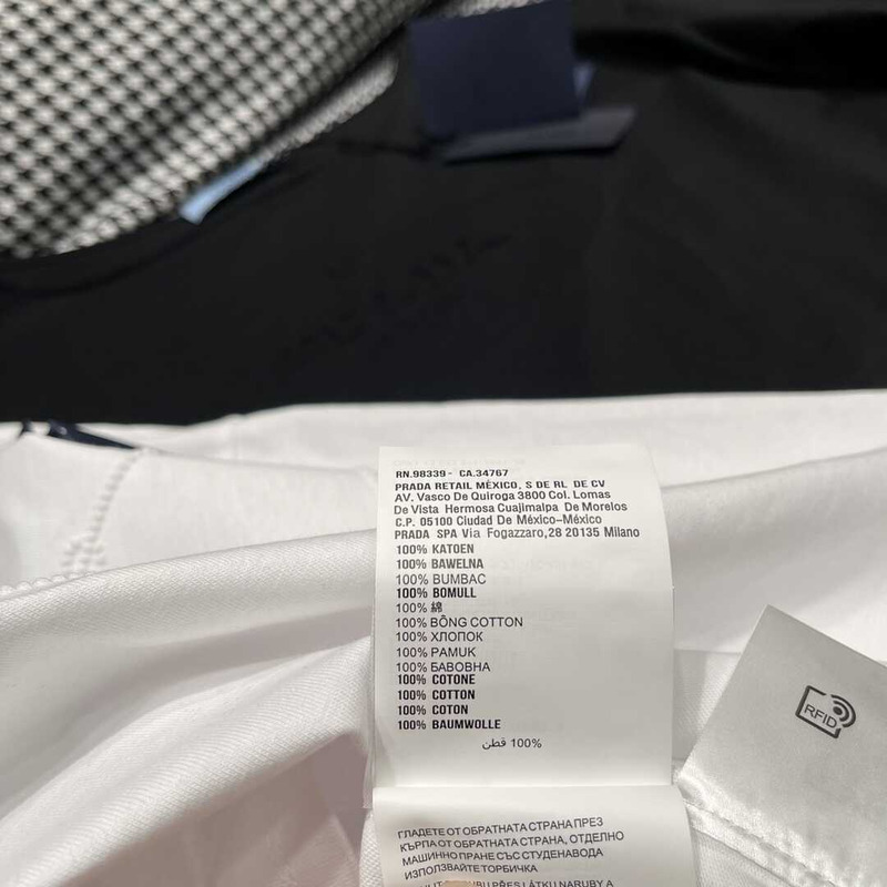 Pra*a logo printed t-shirt white
