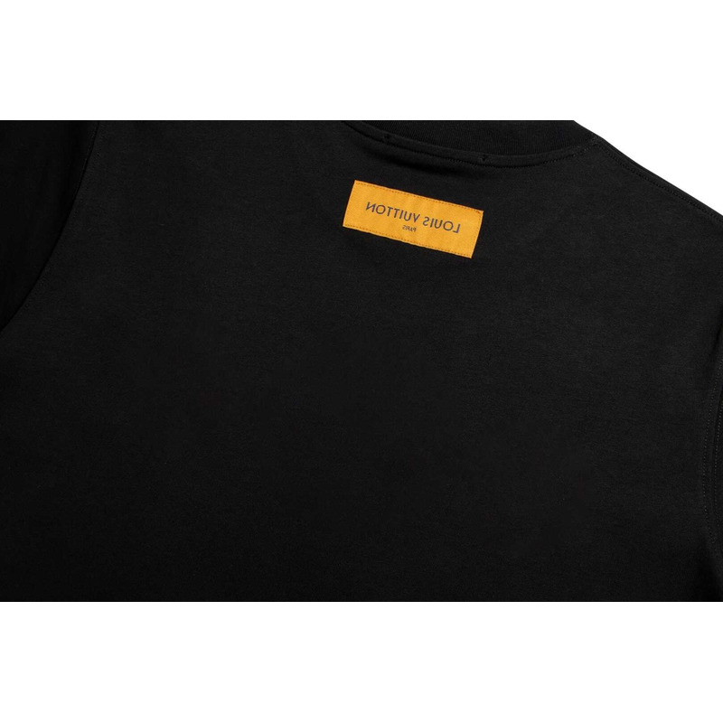 l**is V*t*n short-sleeved cotton knitted crewneck black
