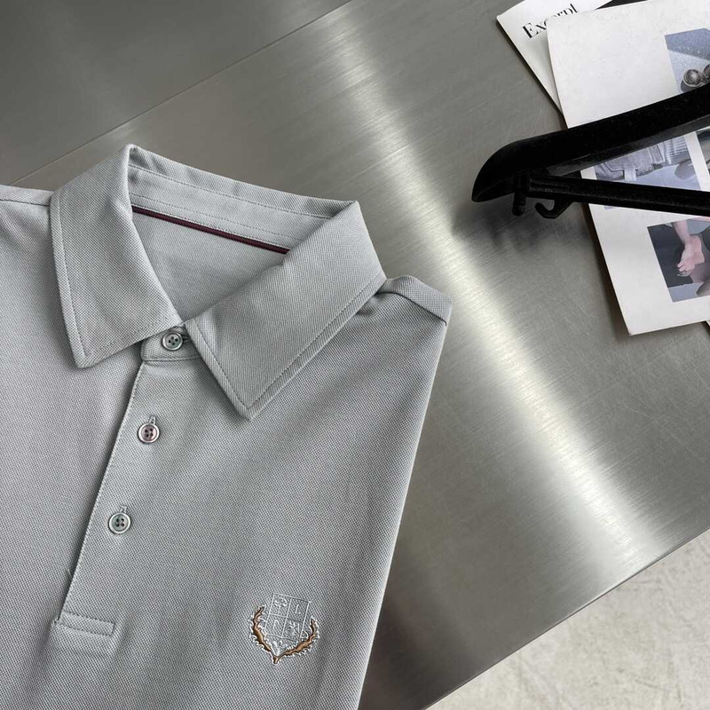 Loro piana Polo Brentwood in Cotone To Be Defined Grey
