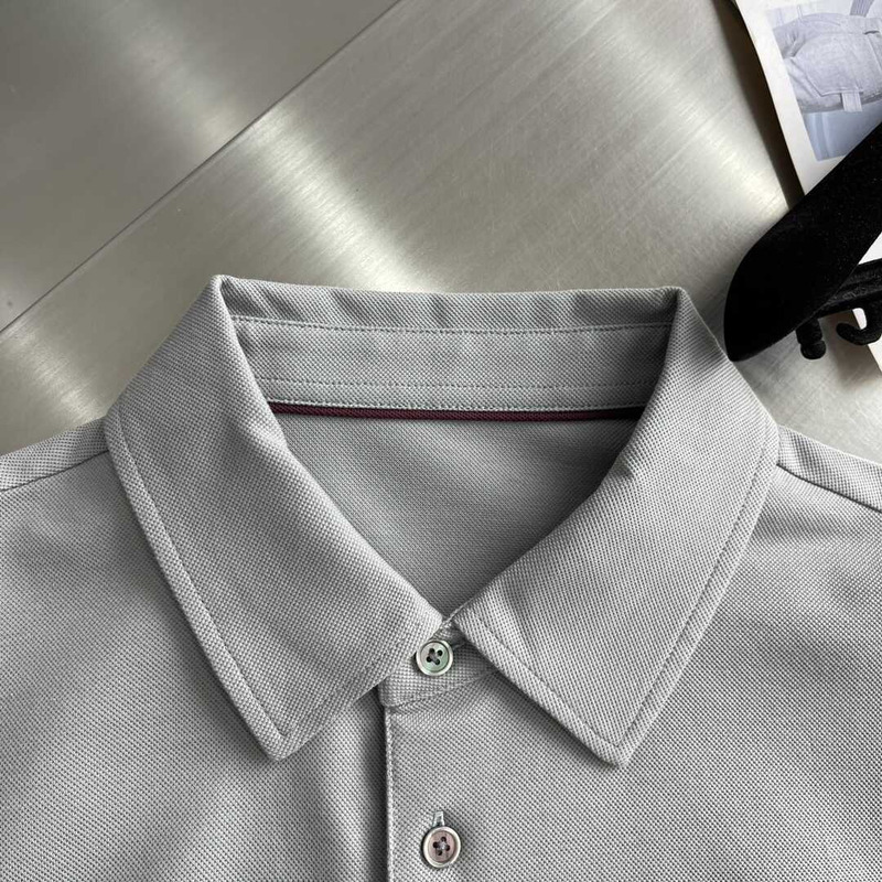 Loro piana Polo Brentwood in Cotone To Be Defined Grey