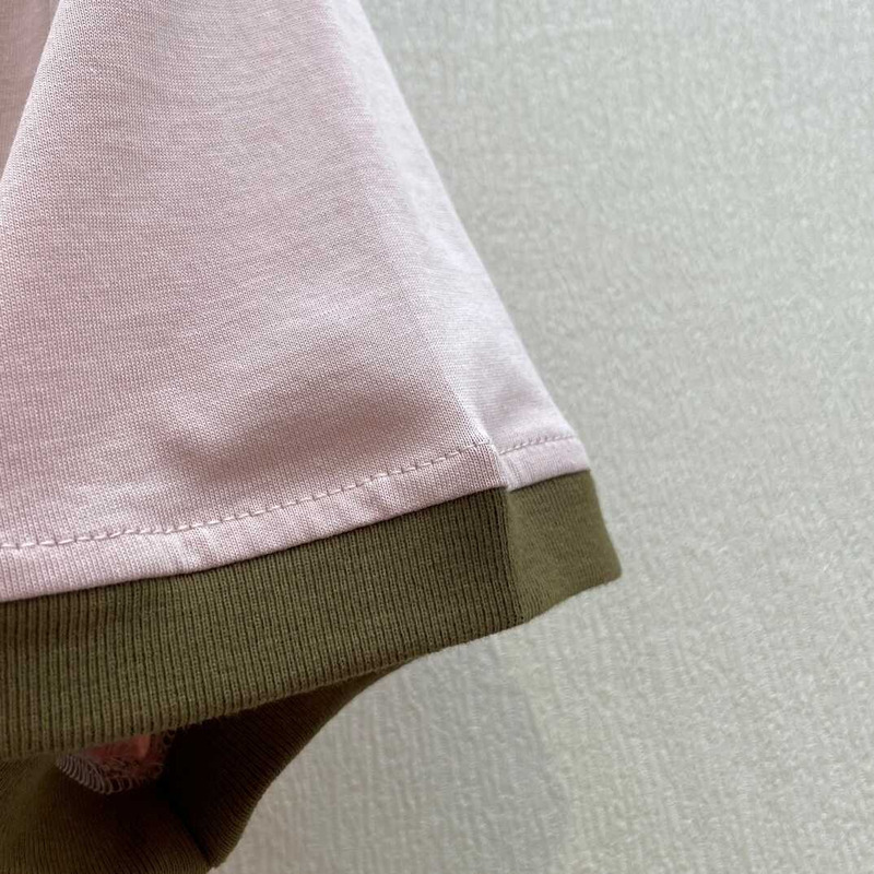 Miu Miu Embroidered Cotton Jersey T-shirt Alabaster Pink