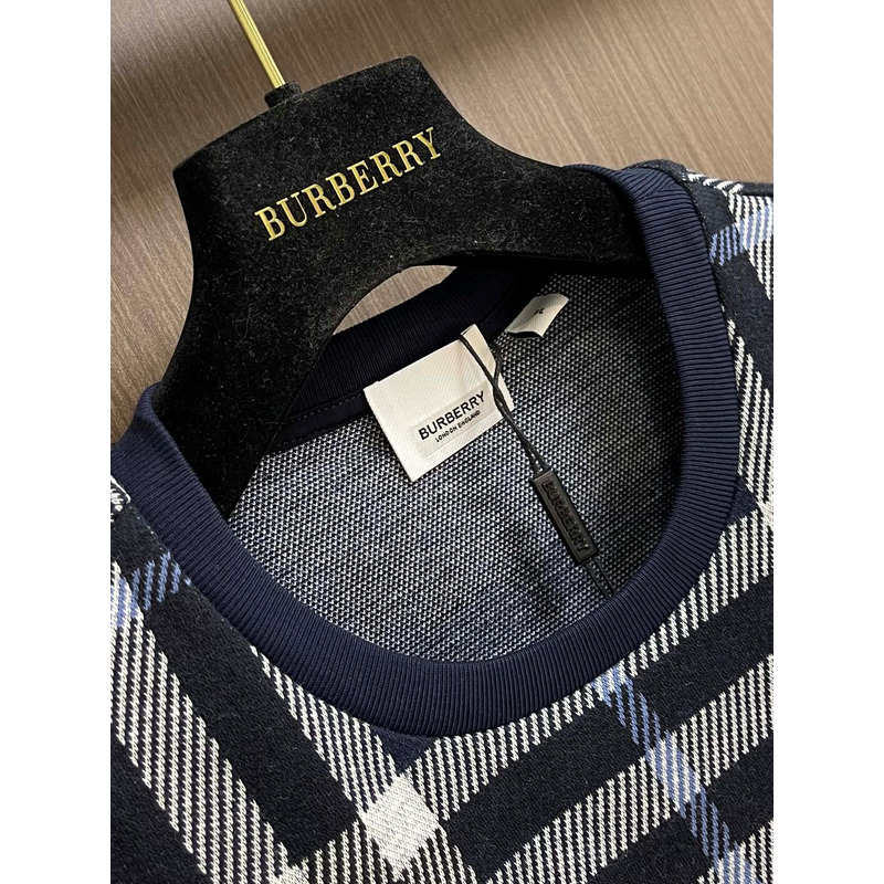 B**rry check-pattern cotton t-shirt