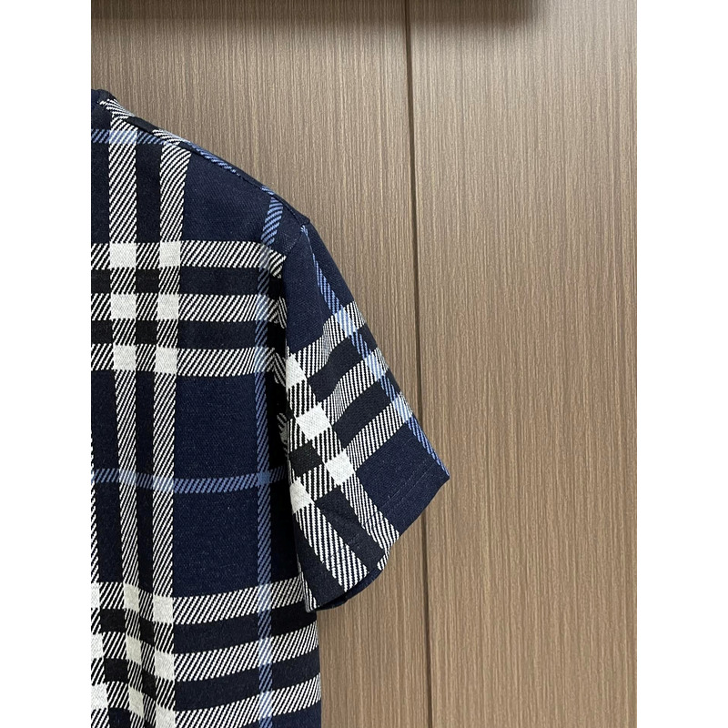 B**rry check-pattern cotton t-shirt
