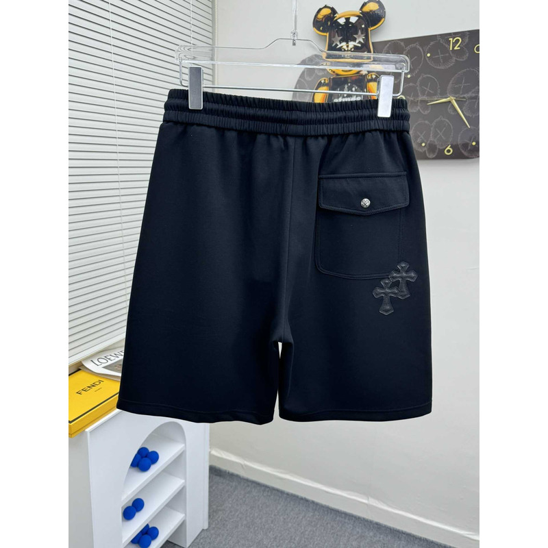 Ch*0me heart logo-print shorts in black