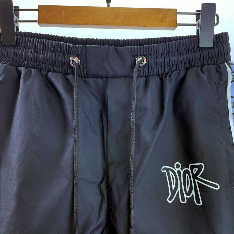 D*or logo printed oblique short in black
