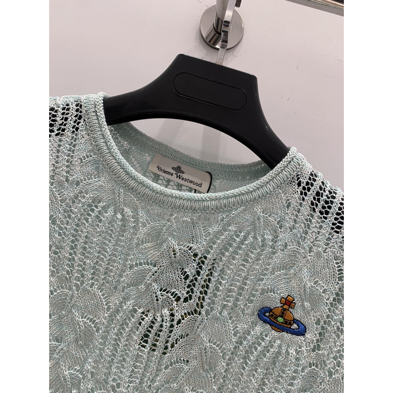 u1u1enne westwood knit top green
