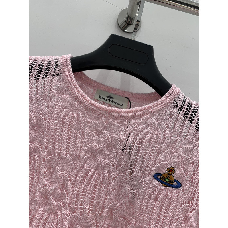 u1u1enne westwood knit top pink