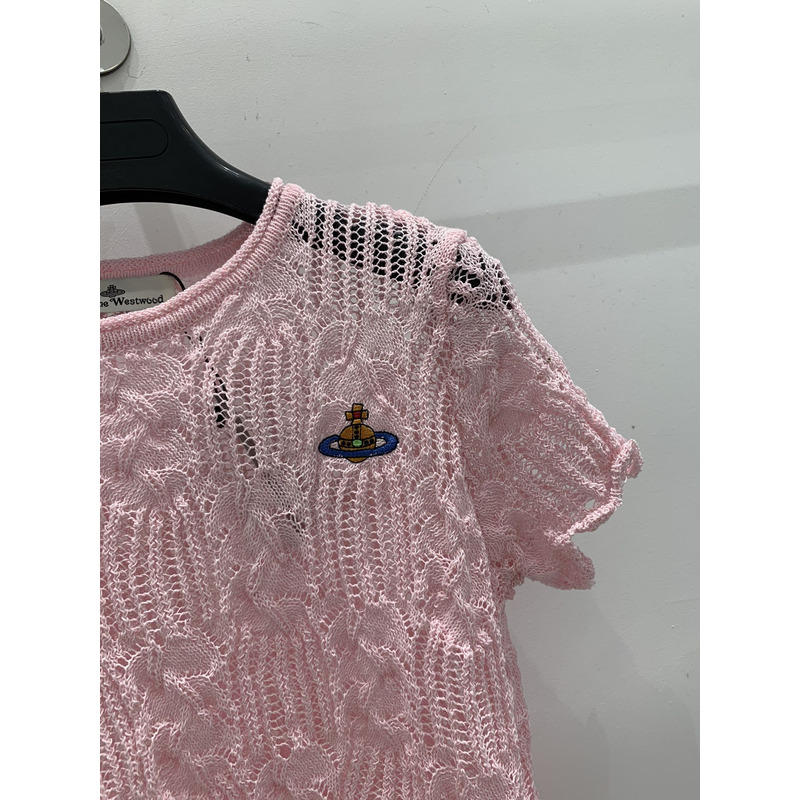 u1u1enne westwood knit top pink