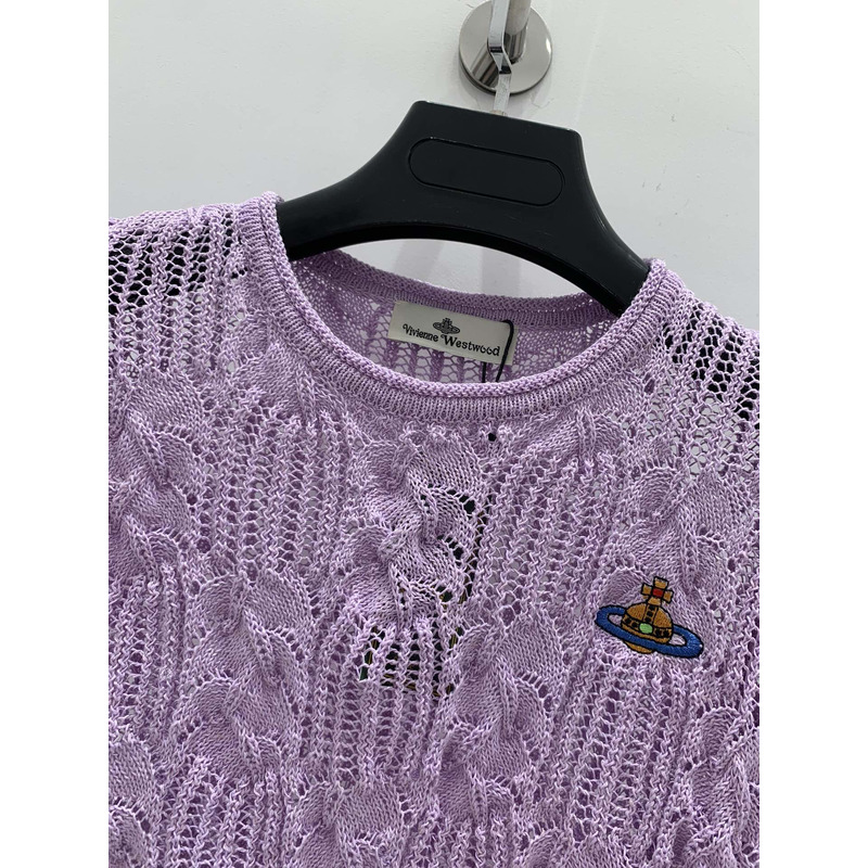 u1u1enne westwood knit top purple