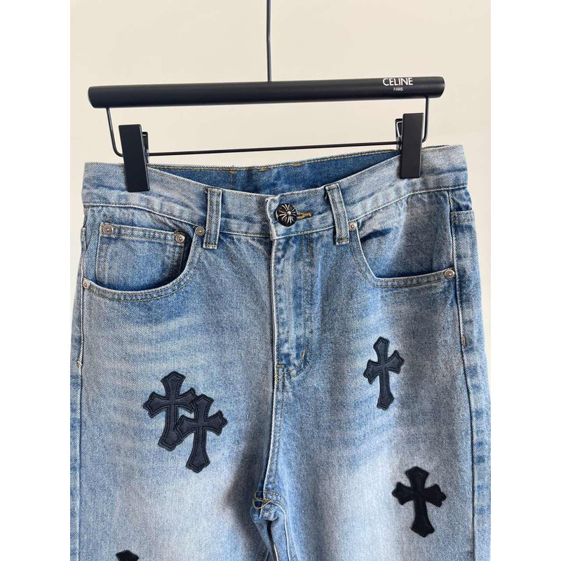Ch*0me heart logo jeans blue