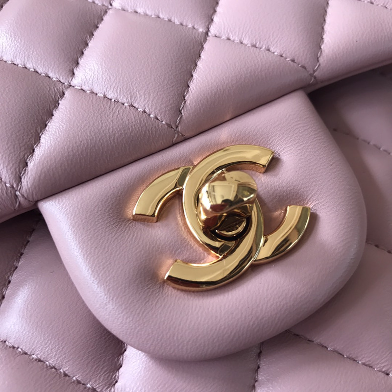 Ch*el classic flap shoulder bag pink
