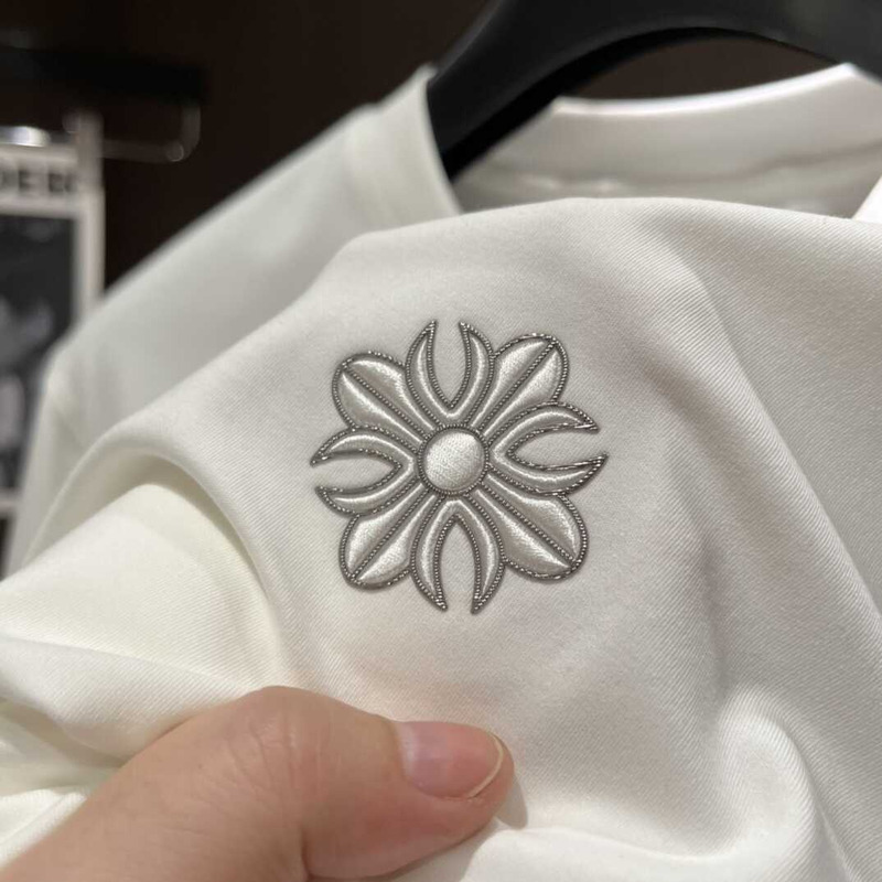 Ch*0me heart logo cotton t-shirt white