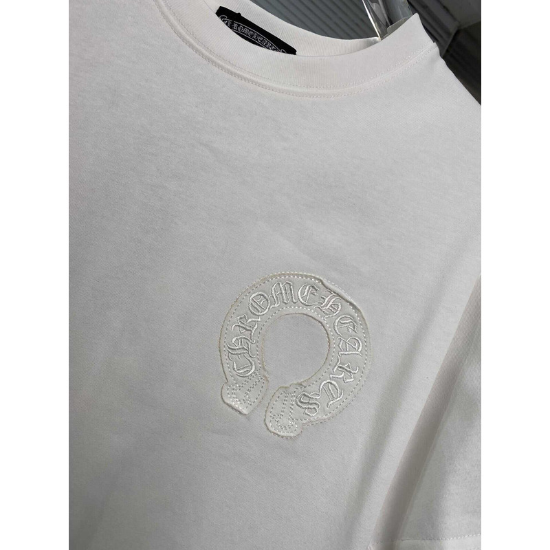 Ch*0me heart embroidered t-shirt white