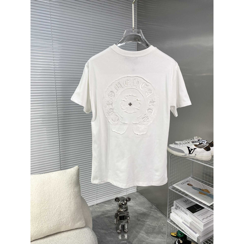 Ch*0me heart embroidered t-shirt white