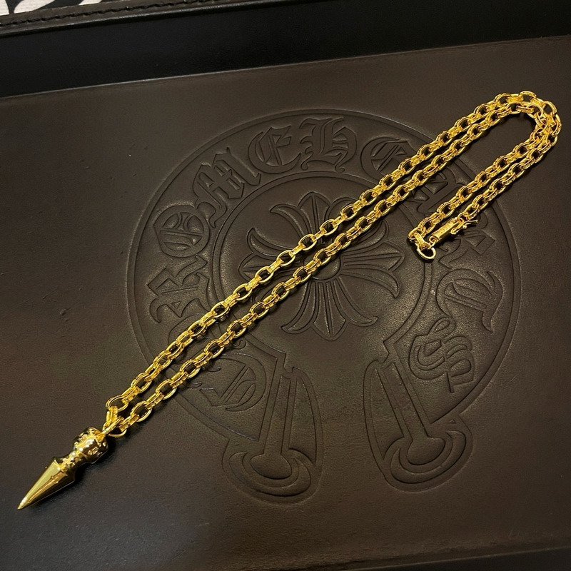 Ch*0me heart necklace gold