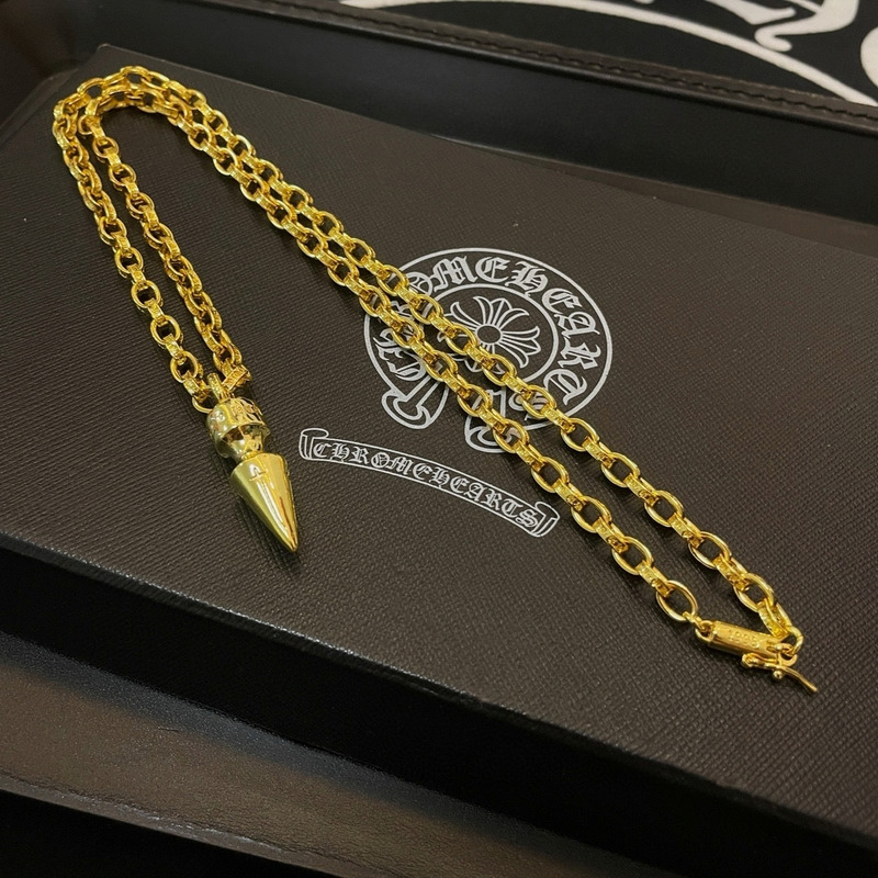 Ch*0me heart necklace gold