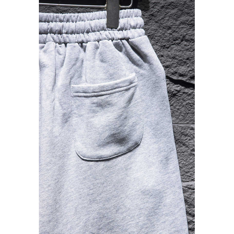 Ch*0me heart embroidered cotton shorts grey