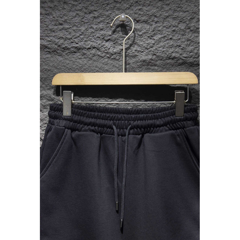 Ch*0me heart  embroidered cotton shorts black