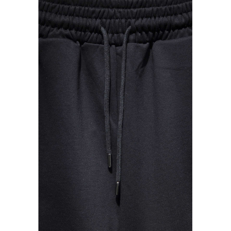 Ch*0me heart  embroidered cotton shorts black