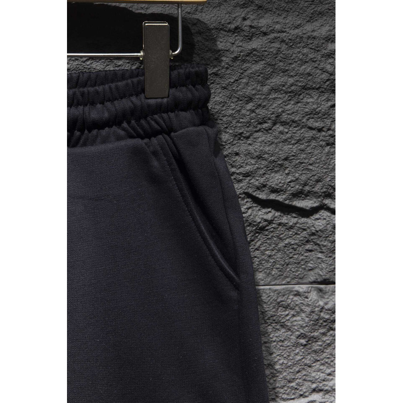 Ch*0me heart  embroidered cotton shorts black