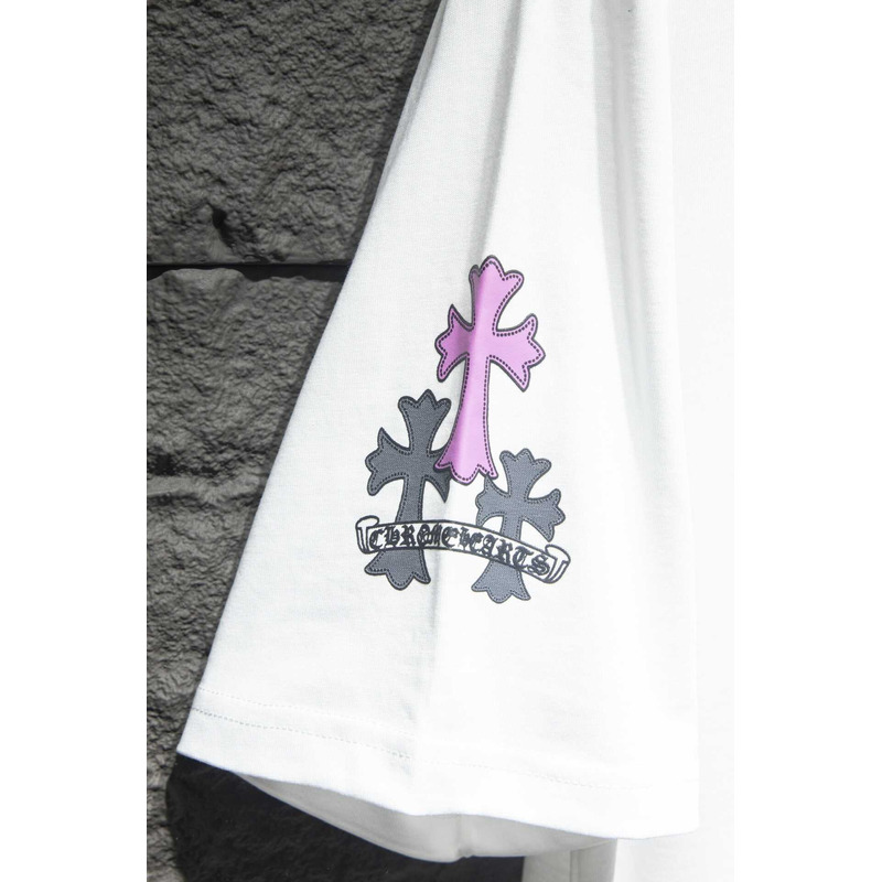Ch*0me heart logo cotton t-shirt white