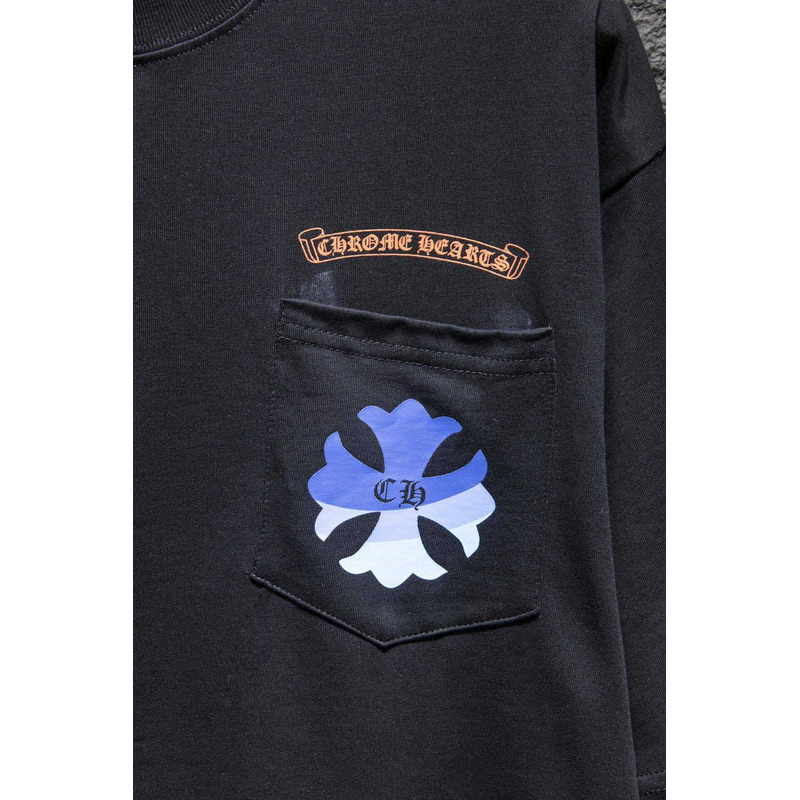 Ch*0me heart logo t-shirt cotton black