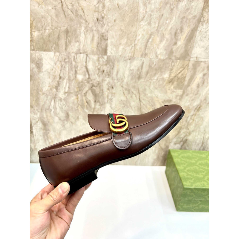 G*u*i tuseda brown leather shoes