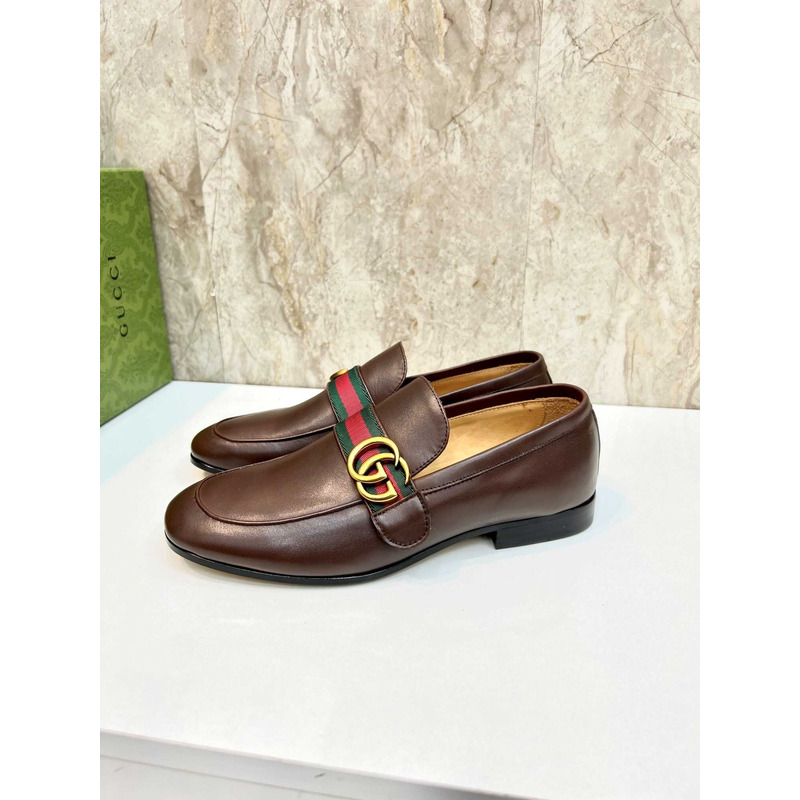 G*u*i tuseda brown leather shoes