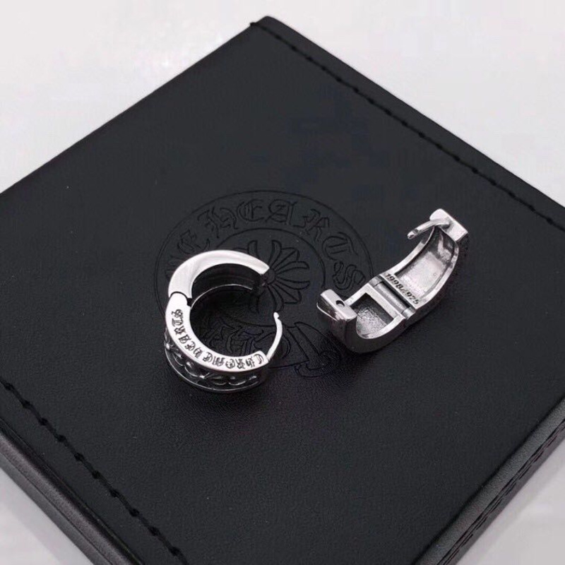 Ch*0me heart cross earrings