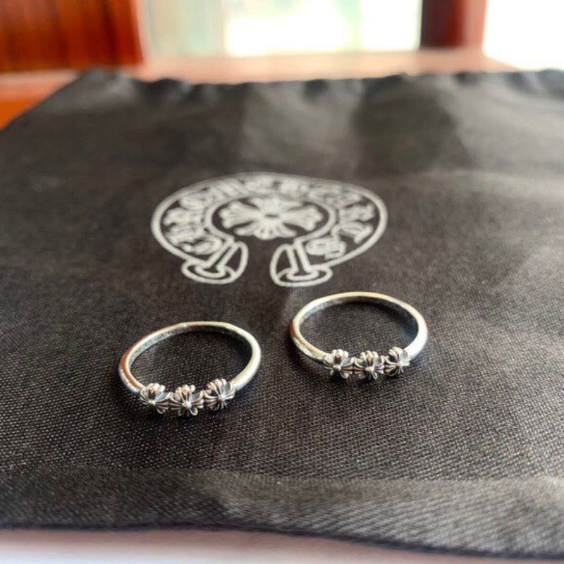 Ch*0me heart cross ring