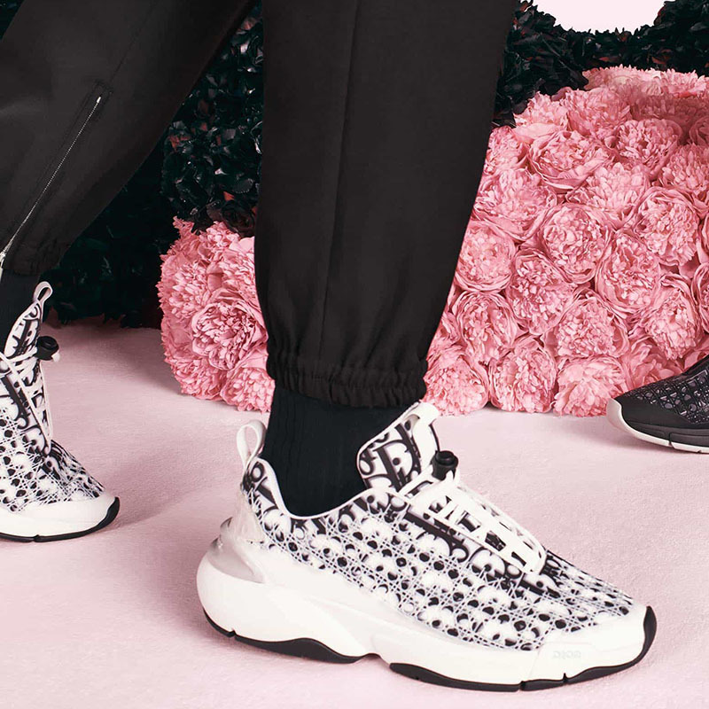 D*or white D*or oblique "b24" sneaker with