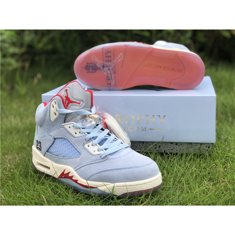 Trophy Room x Air Jordan 5"Ice Blue" Cl1899 400 Sneakers Men