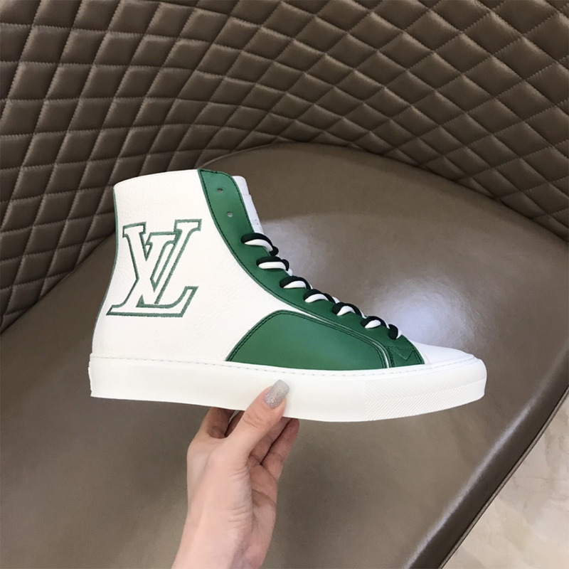 l**is V*t*n tattoo sneaker boot white
