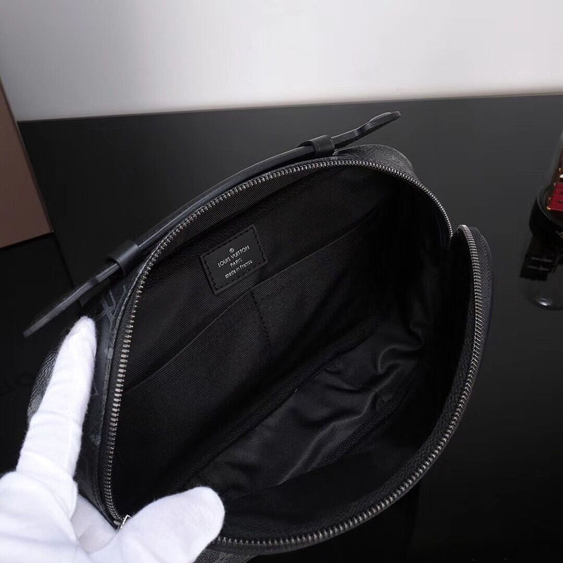 l**is V*t*n black monogram bumbag explorer m42906